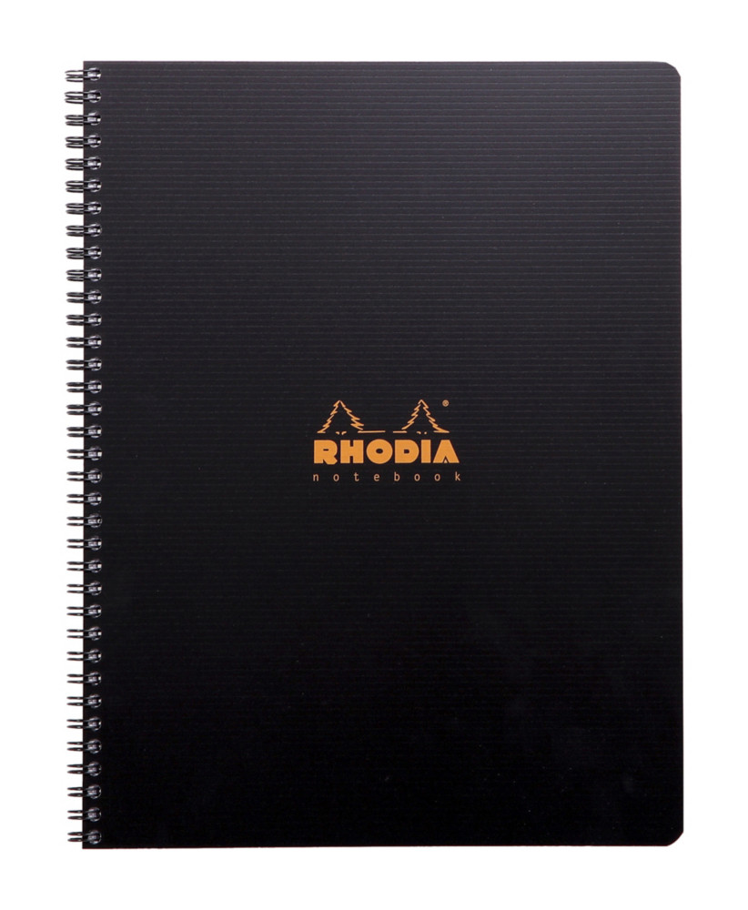 Rhodia Cahier  spirale Rhodiactive Pro Book 22,5 x 29,7 cm - 90g - Perfor 4 trous - Petits carreaux 5x5 - 160 pages