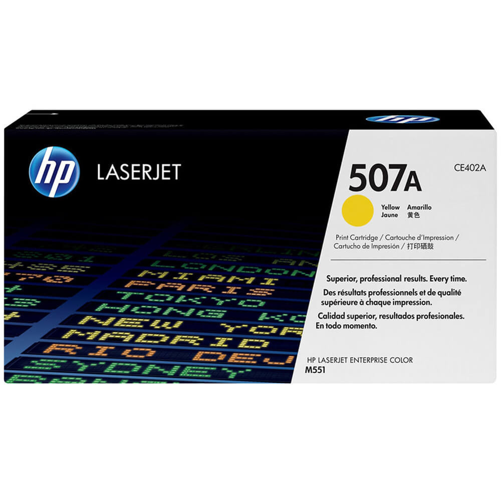 TONER HP CE402A jaune cartouche authentique pour imprimantes HP LaserJet 500 MFP M570500 MFP M575500 M551 - vue 6