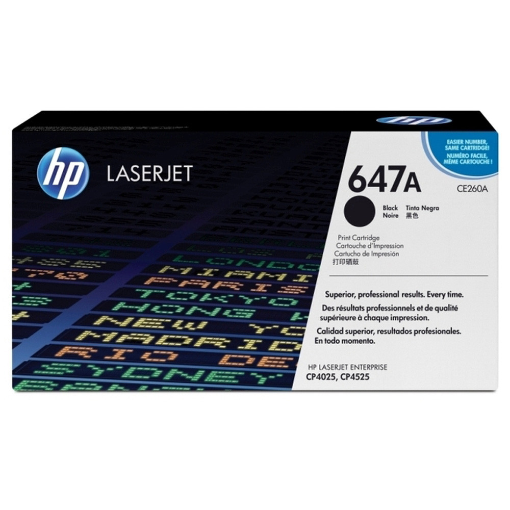 HP 647A Toner authentique CE260A - Noir