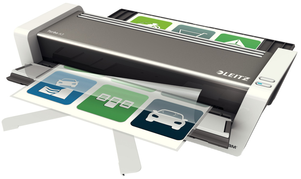 Leitz Plastifieuse iLAMTouch2 TurboA3 - 80-250microns - Blanc brillant /anthracite
