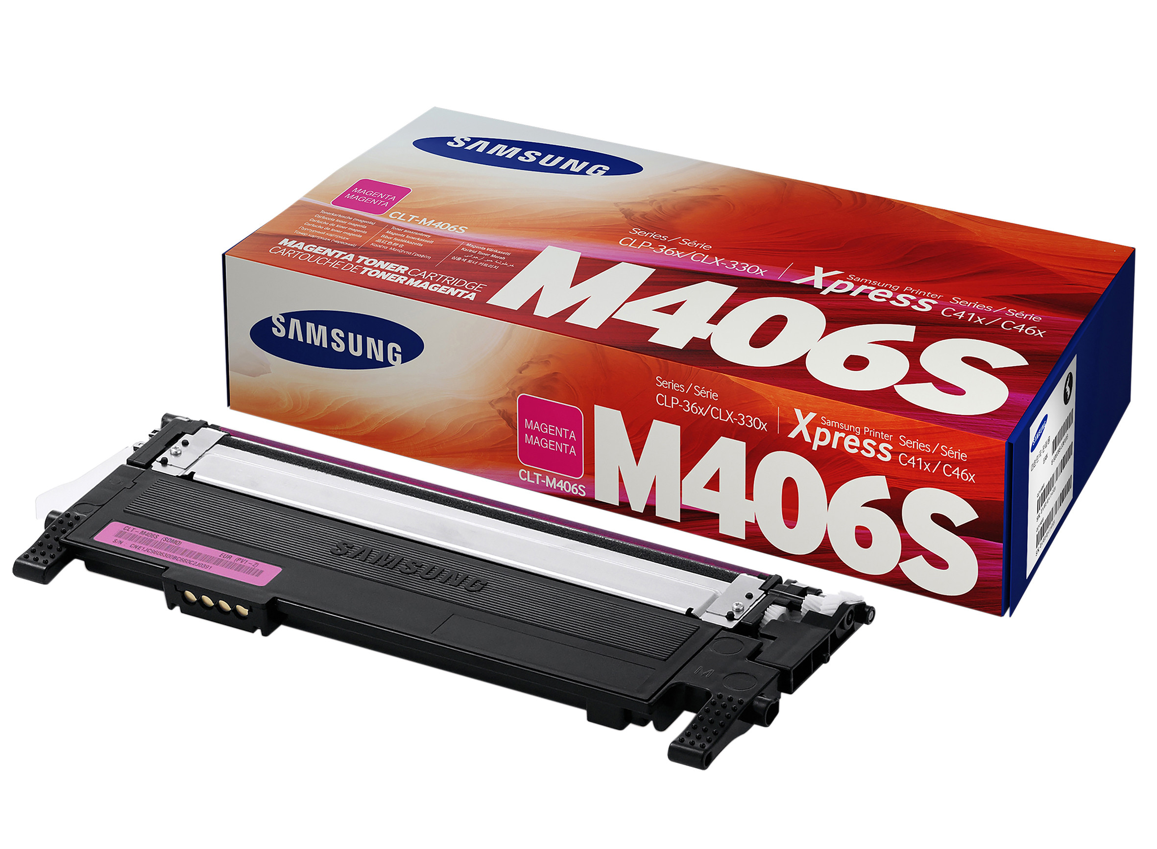 SAMSUNG Toner CLT-M406S, magenta, à l'unité, SU252A