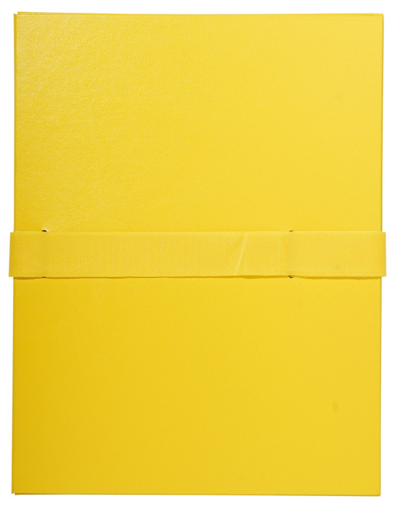 Exacompta Chemise extensible  rabat jusque 13 cm - Fermeture sangle Velcro - Capacit 1000 feuilles A4 - Jaune
