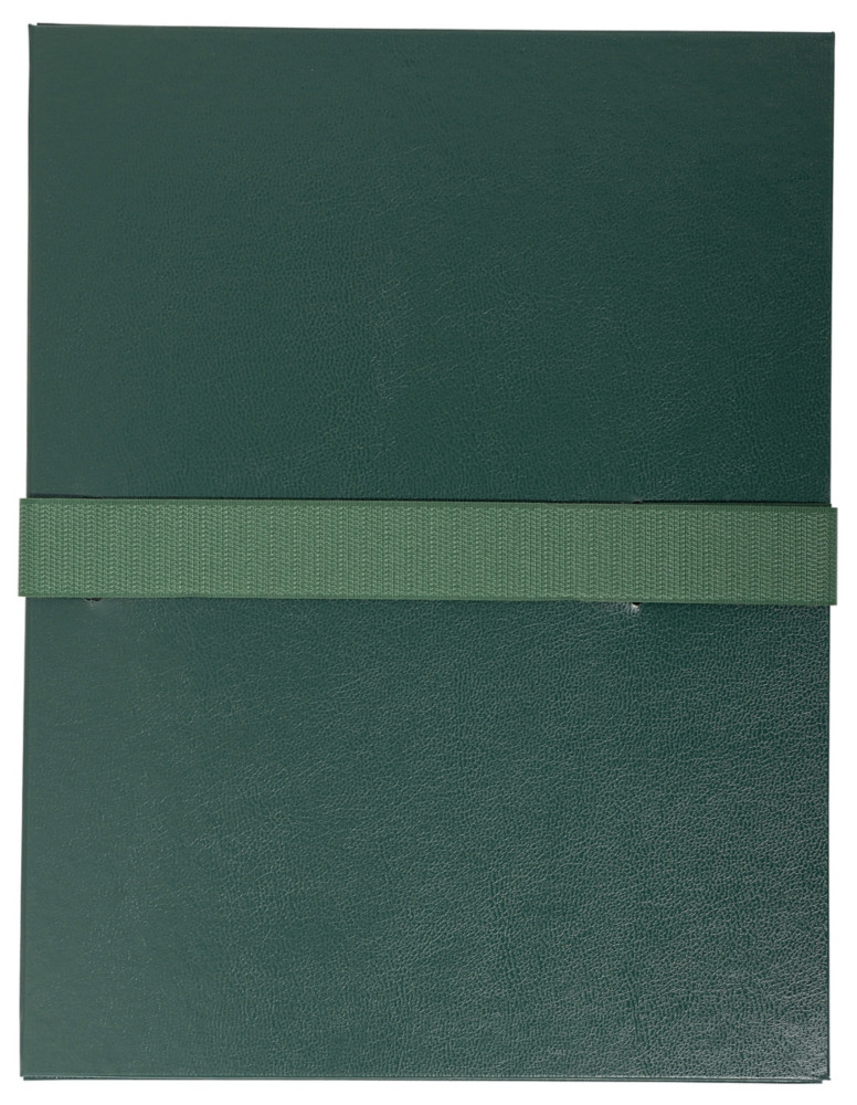 Exacompta Chemise extensible  rabat jusque 13 cm - Fermeture sangle Velcro - Capacit 1000 feuilles A4 - Vert Fonc