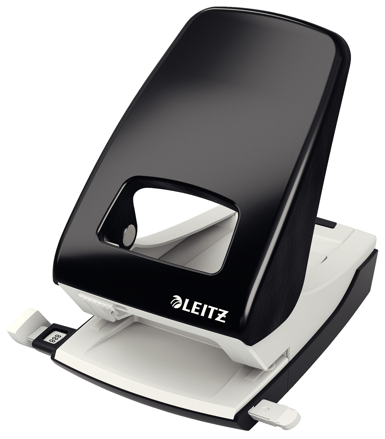 Leitz Perforateur NeXXt en métal solide, capacité de perforation 4 mm/40 feuilles, 2 trous, noir