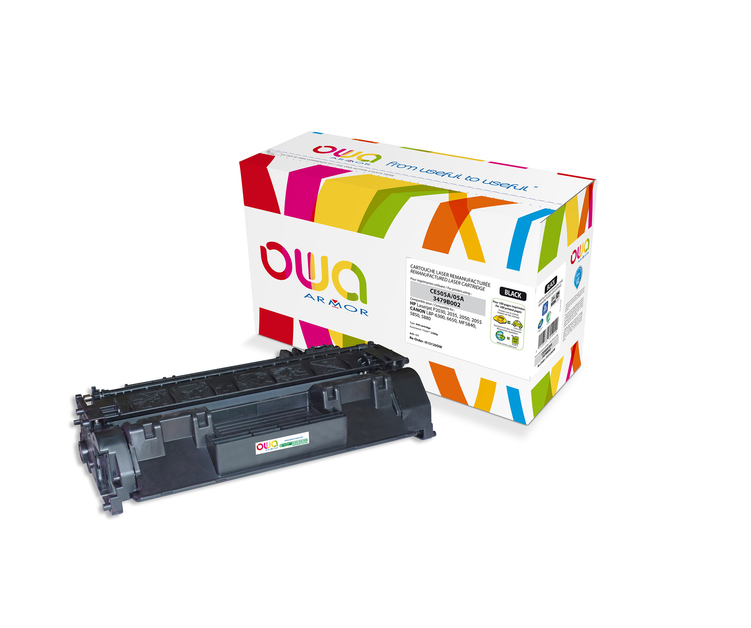 OWA Toner compatible HP 05A CE505A - K15120OW - Noir