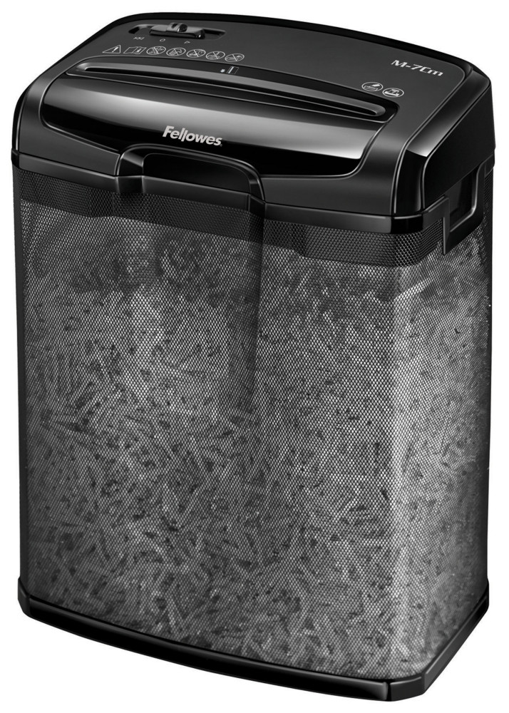 Fellowes Destructeur de documents M-7CM coupe croise DIN P4 - 7 feuilles - corbeille 13L