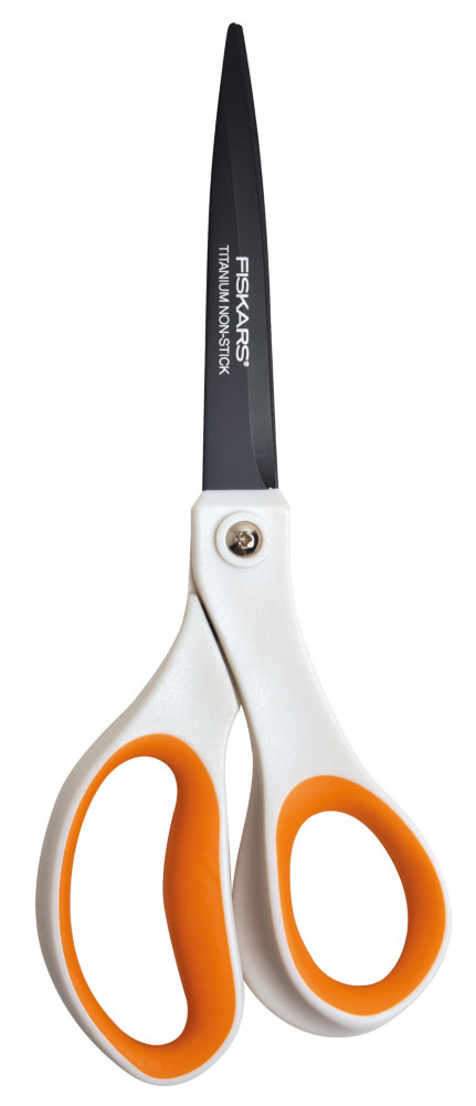 Fiskars Ciseaux Titanium pour droitiers - Bouts pointus - Longueur 21 cm