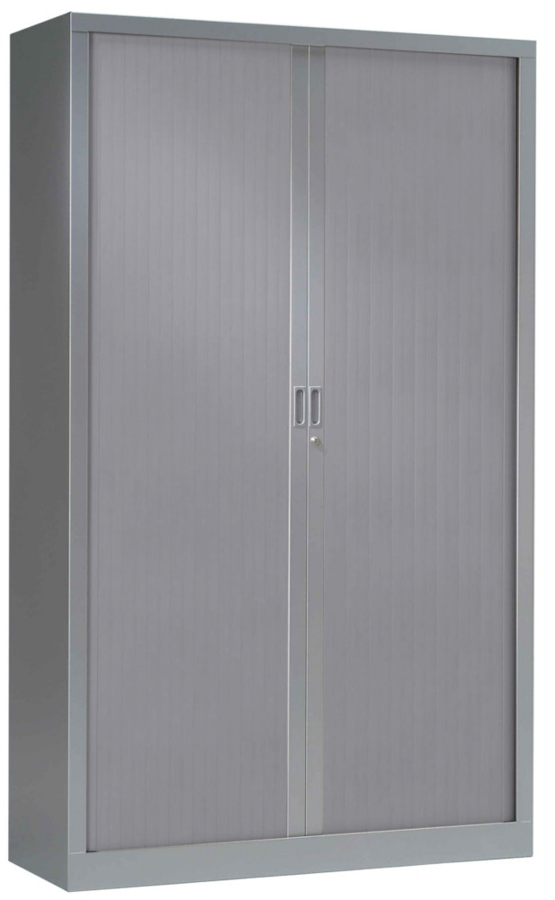 Armoire  rideaux mtal monobloc Gnric - H.198 x L.120 cm - Corps Aluminium - Rideaux Aluminium