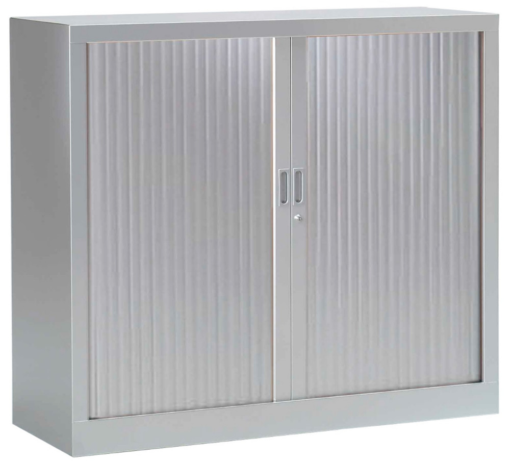 Armoire  rideaux mtal monobloc Gnric - H.100 x L.120 cm - Corps Aluminium - Rideaux Aluminium