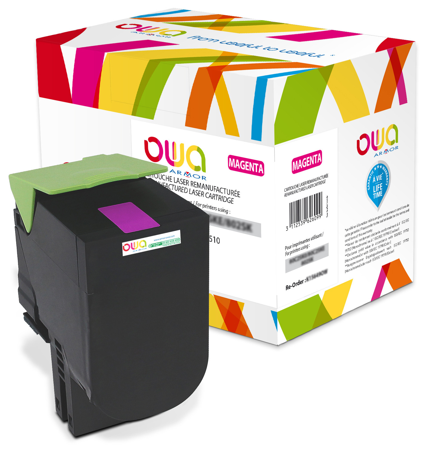 OWA Toner compatible LEXMARK 70C2HM0 - K15824OW - Magenta