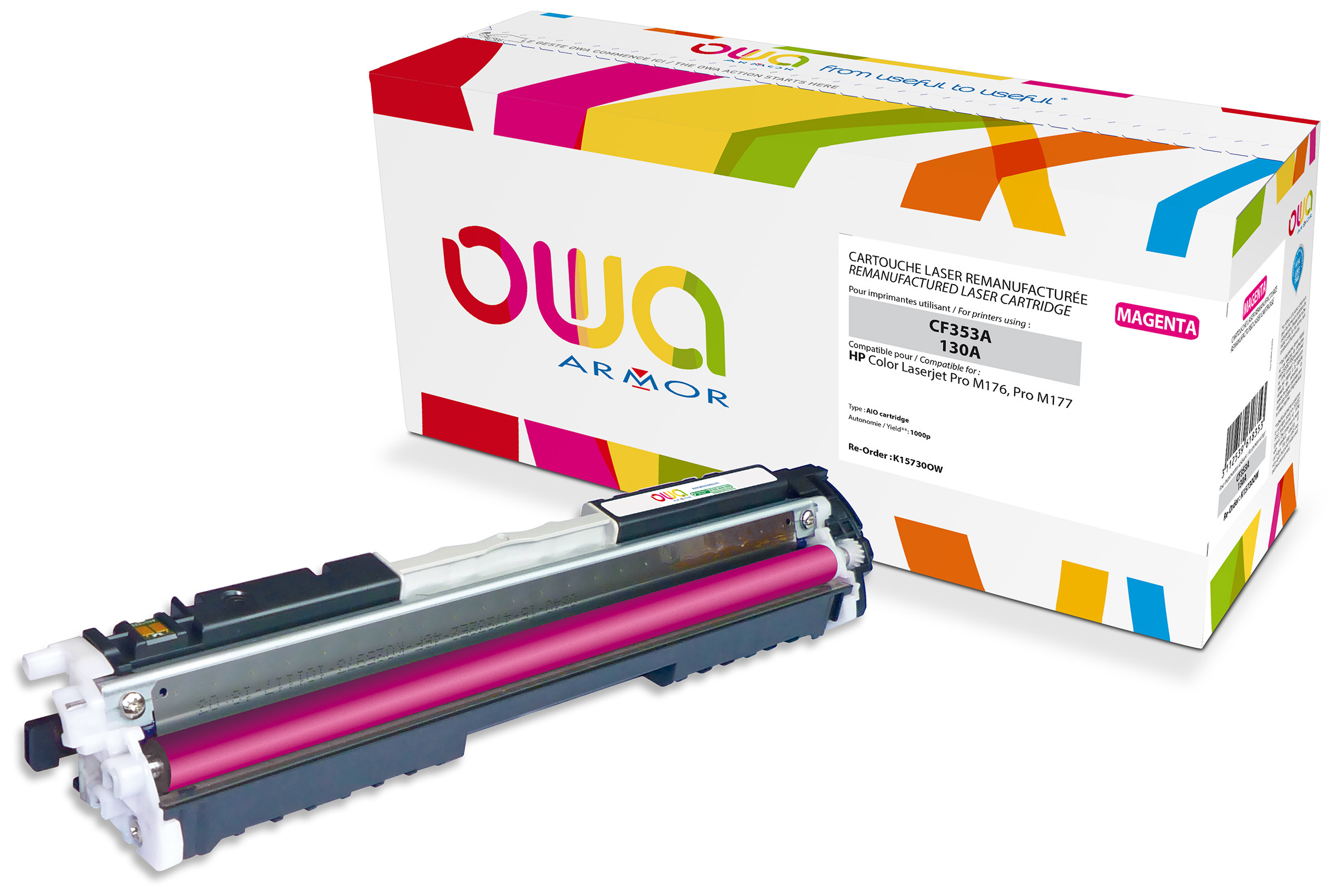OWA Toner compatible HP 130A CF353A - K15730OW - Magenta