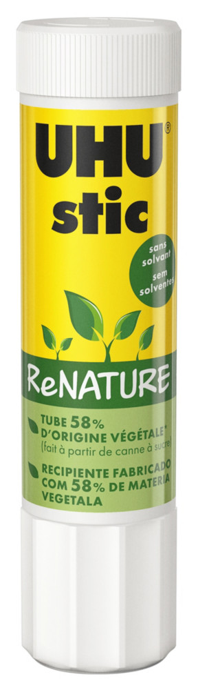 Uhu Stic ReNATURE Bton de colle blanche 40g