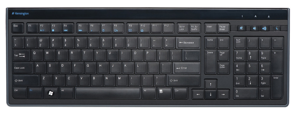 Kensington Clavier ultra plat Advance Fit filaire USB-A - Noir