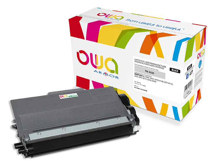 OWA Toner compatible BROTHER TN3330 - K15544OW - Noir