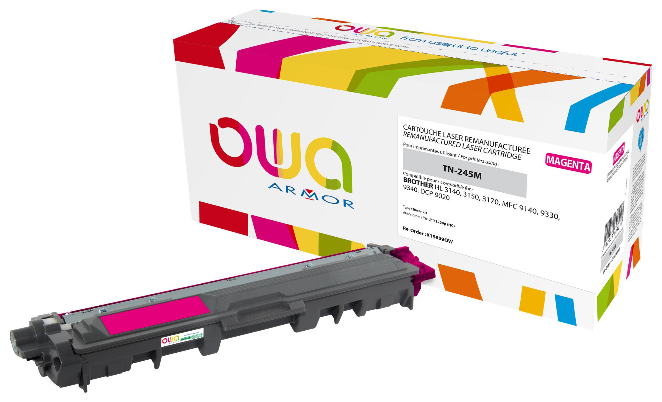 OWA Toner compatible BROTHER TN245 - K15659OW - Magenta