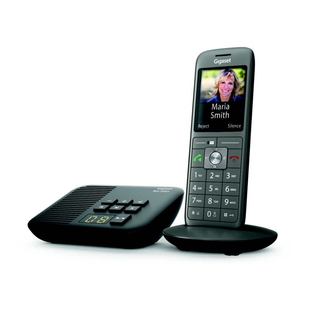 Gigaset Tlphone sans fil CL660A, avec rpondeur - Anthracite