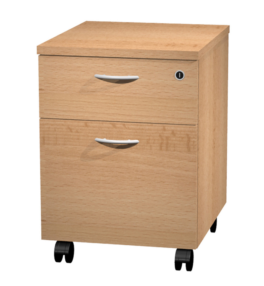 Caisson mobile Pronto - L.43 x P.42 x H.60 cm - 2 tiroirs - Htre