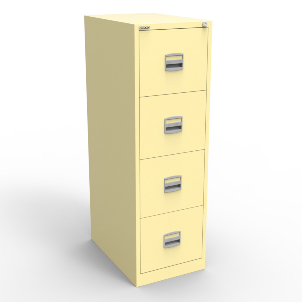 Classeur Budget 4 tiroirs en mtal - Beige