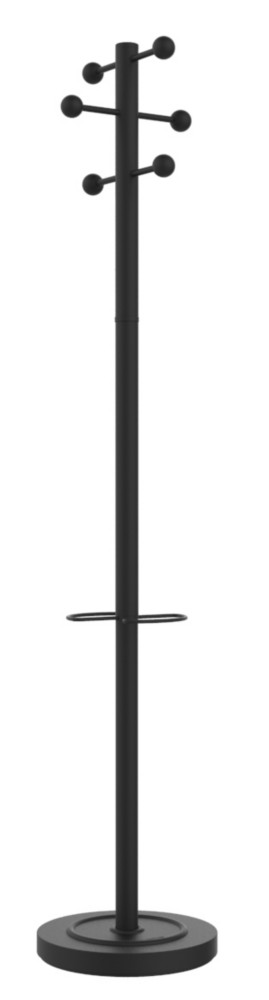 Portemanteau Winter 6 patres avec porte-parapluie - Noir