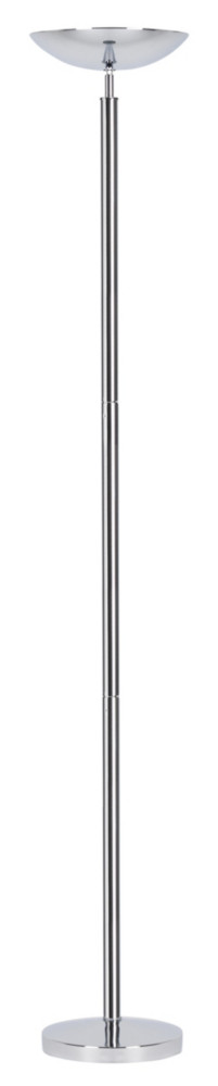 Unilux Lampadaire Dely - Led intgre - 23W - Tte orientable - Variateur d'intensit - Gris chrom