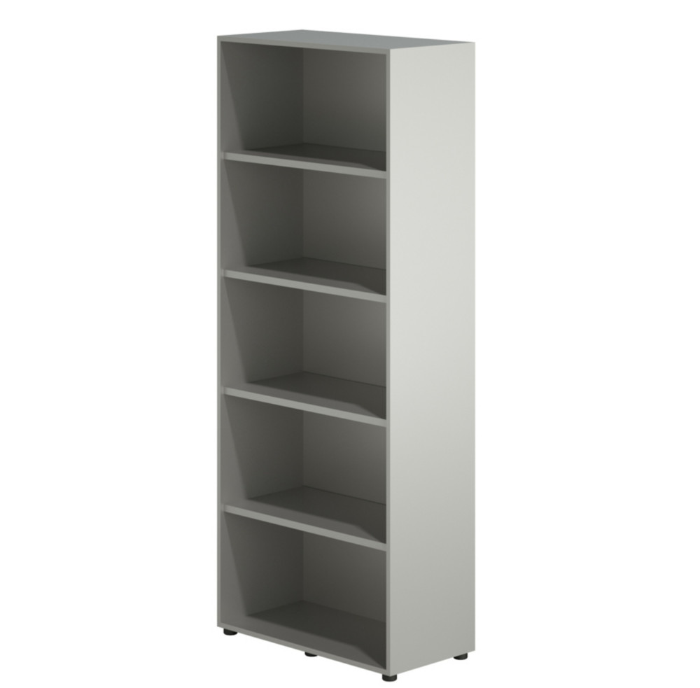 Bibliothque haute Delux - L.86 x H.215 cm - Sans porte - Corps couleur Aluminium