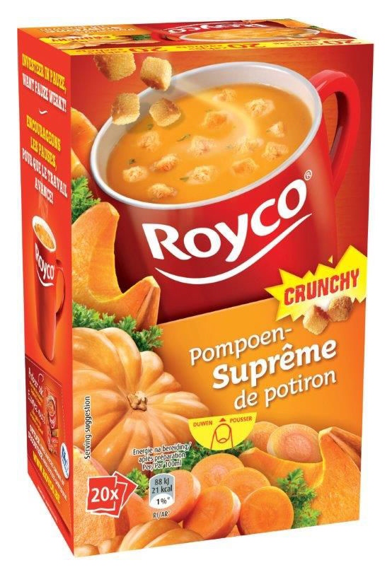 Royco Sachets de soupe Crunchy Suprême de Potiron - 20 sachets