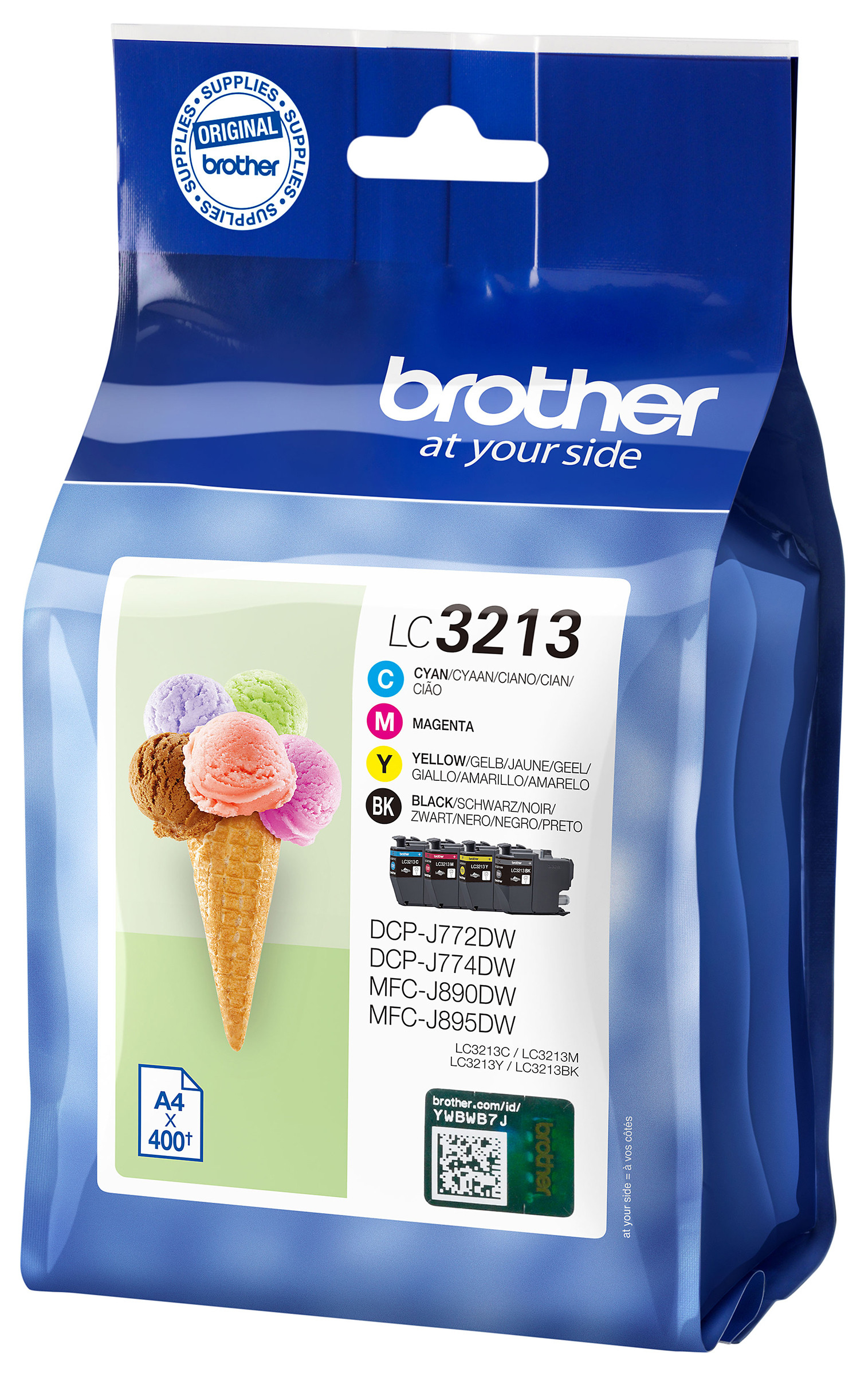 Brother LC3213VAL Cyan Jaune - vue 10