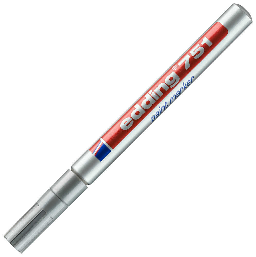 edding Marqueur peinture 751  pointe ogive 1-2 mm - Argent