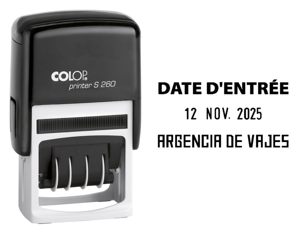 Colop Tampon dateur personnalisable Printer S 260  - 3 lignes