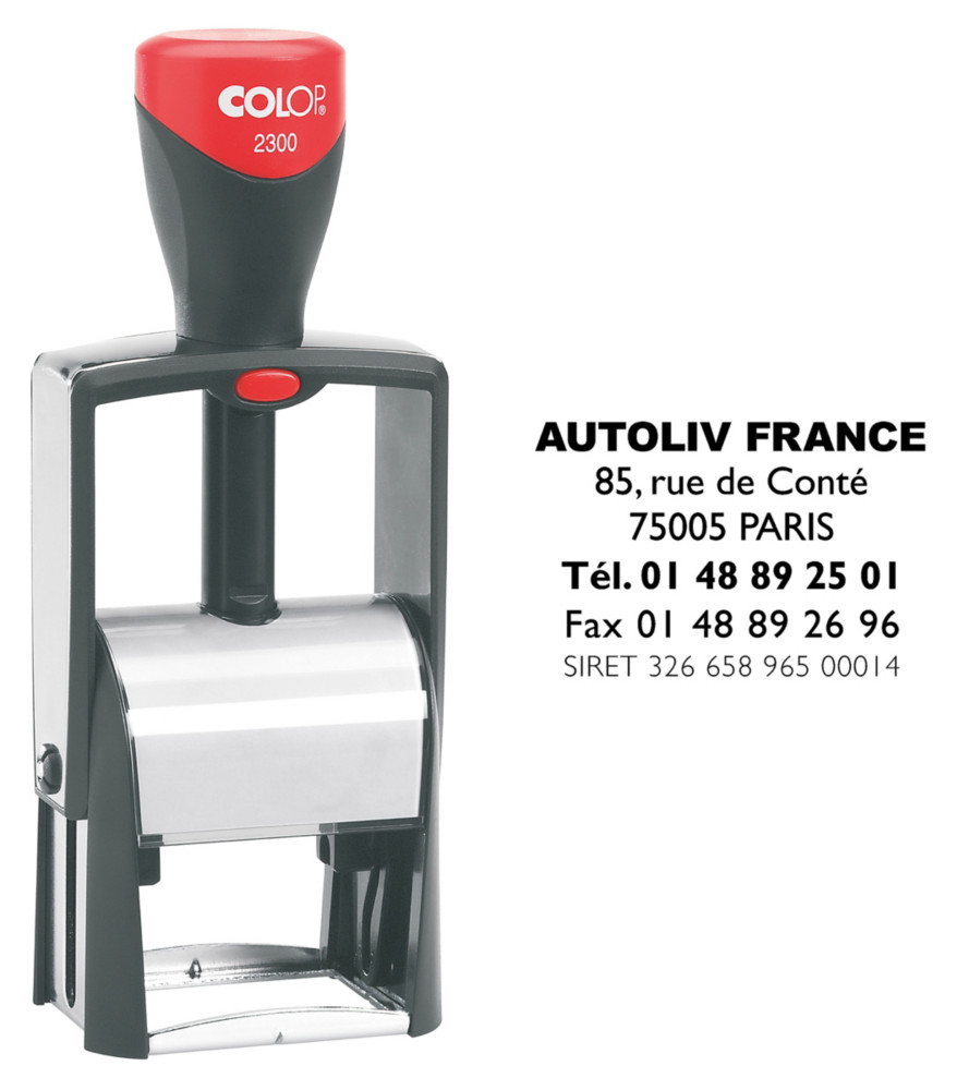 Colop Tampon encreur personnalisable Classic Line 2300 - 7 lignes