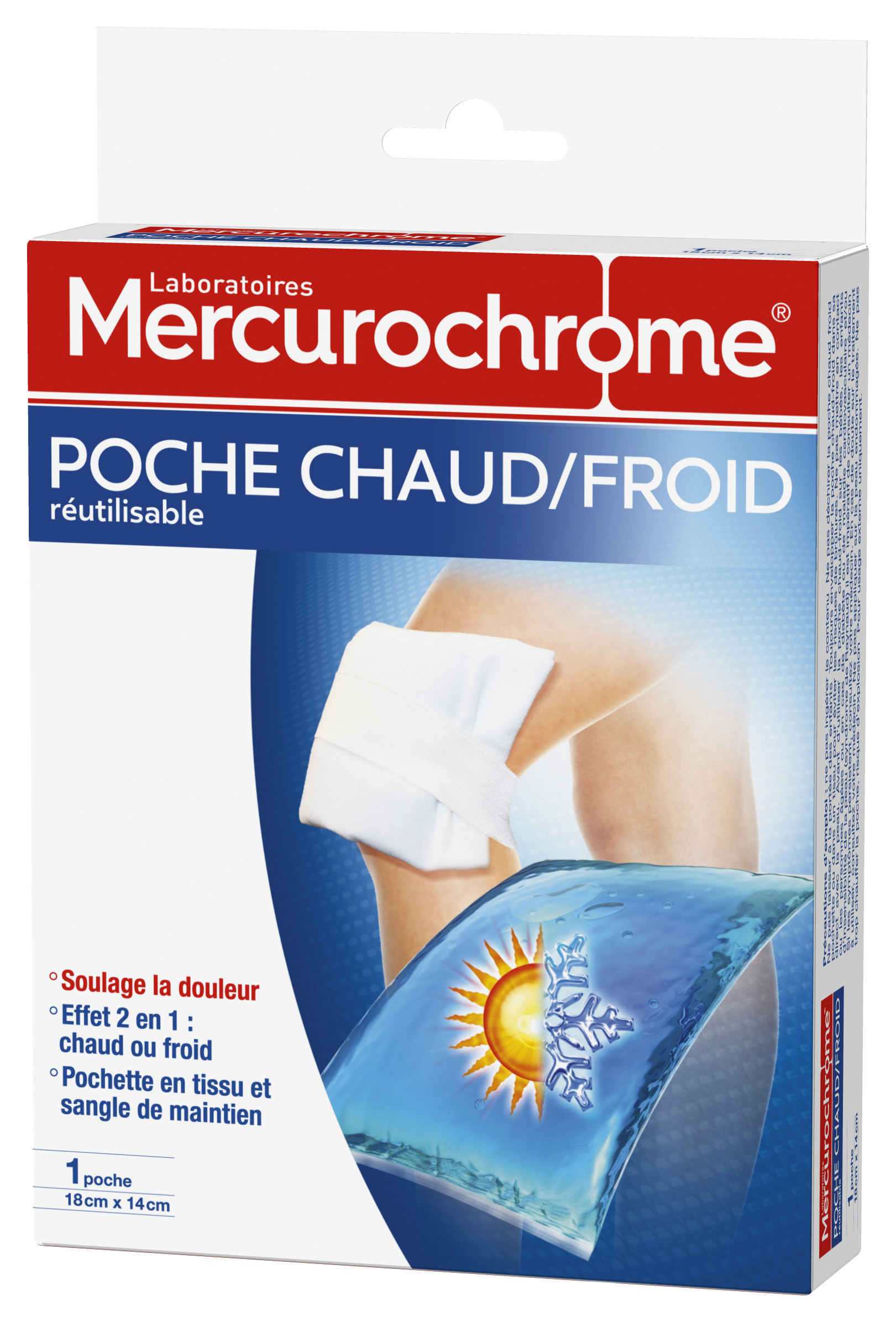 Mercurochrome Poche chaud / froid réutilisable