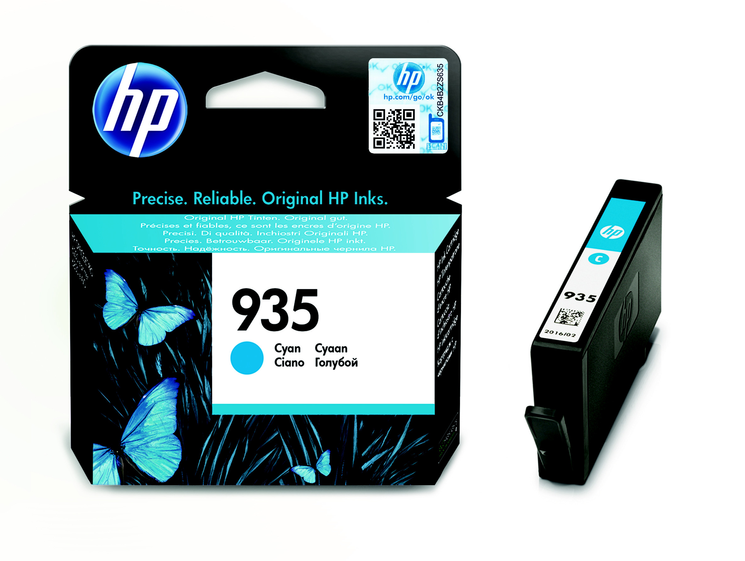 HP 935 Cyan original cartouche d'encre pour Officejet 6812 6815 6820 Officejet Pro 6230 6230 ePrinter 6830 6835 Neuf - vue 4