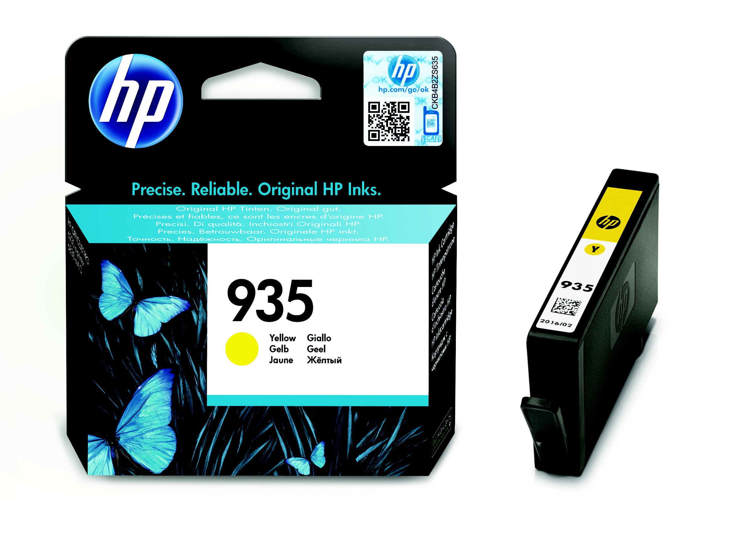 HP 935 Cartouche d'encre jaune authentique C2P22AE pour HP OfficeJet 623068206830 - vue 6