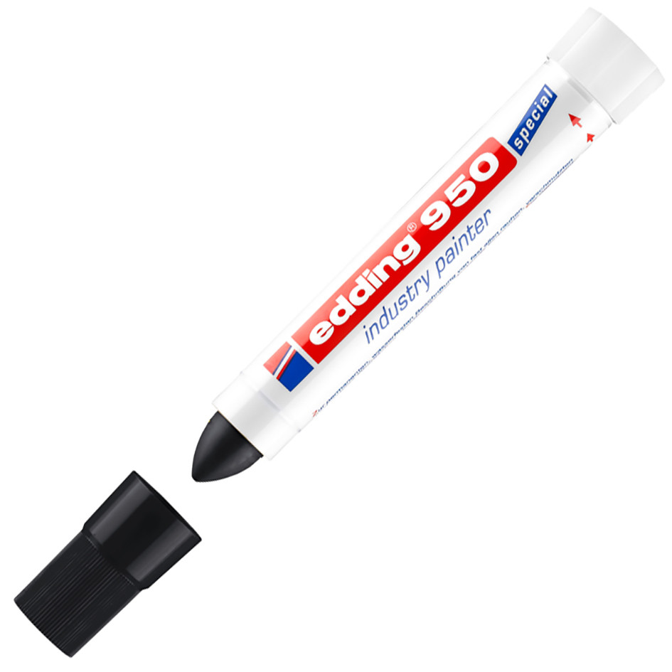 edding Marqueur peinture pour l'industrie 950  pointe ogive 10mm noir