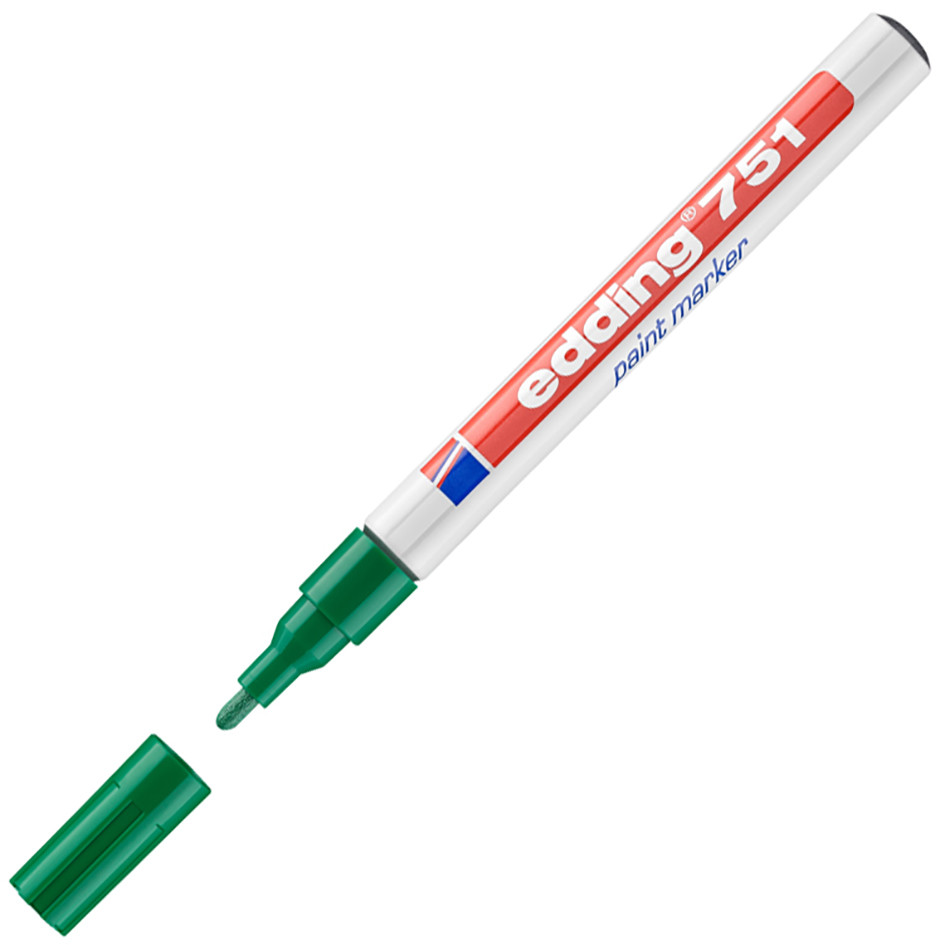 edding Marqueur  peinture 751  pointe ogive 1-2 mm vert