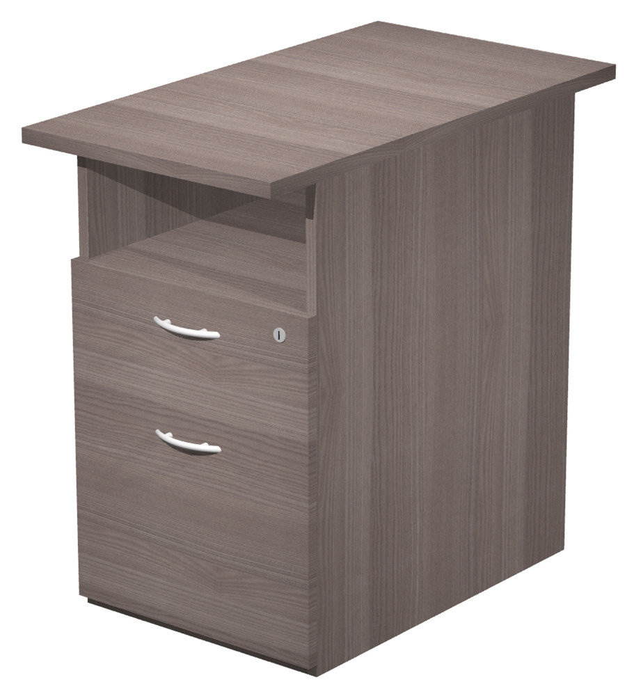 Caisson hauteur bureau Pronto - L.43 x P.80 x H.72 cm - Cendre