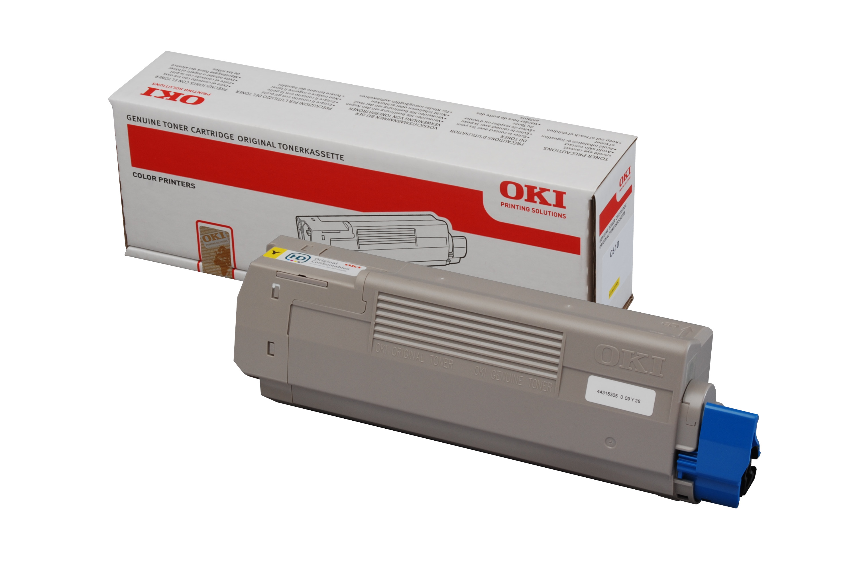 OKI 44315305 Toner Jaune - vue 2