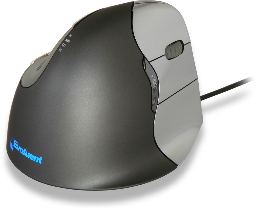 Bakker Elkhuizen Souris verticale Evoluent 4 filaire droitier - Taille M