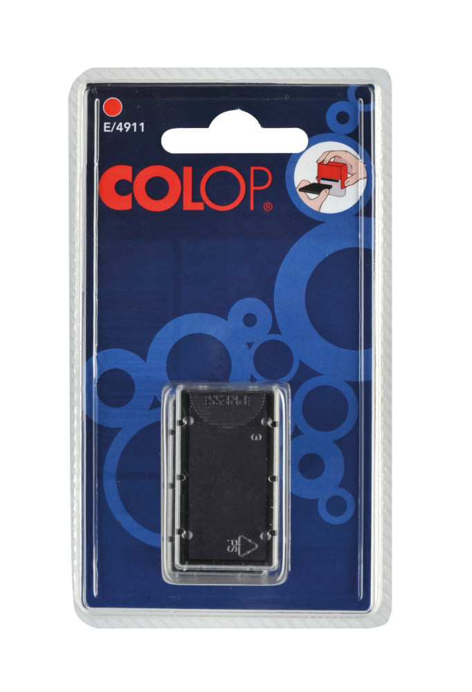 Colop Cassette d'encre pr-encre E/4911 compatible TRODAT 4911/ 4820/ 4822 - Rouge - Lot de 2