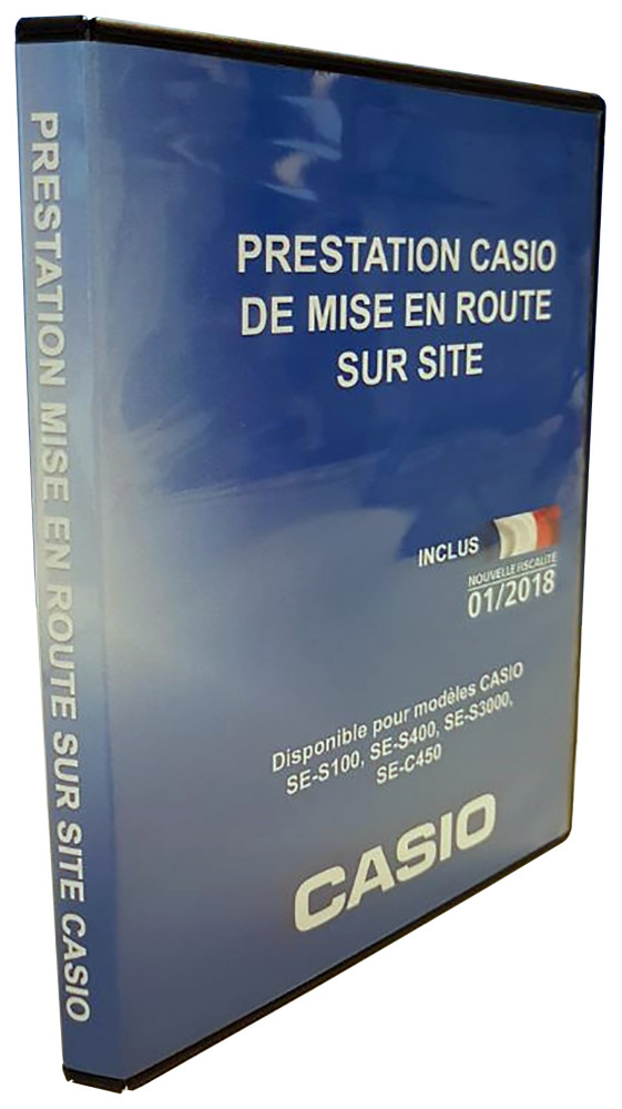 Casio Mise en route de caisse enregistreuse sur site