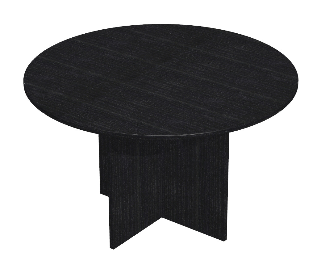 Table ronde de réunion Pronto 120 cm - Pied croix - Noir