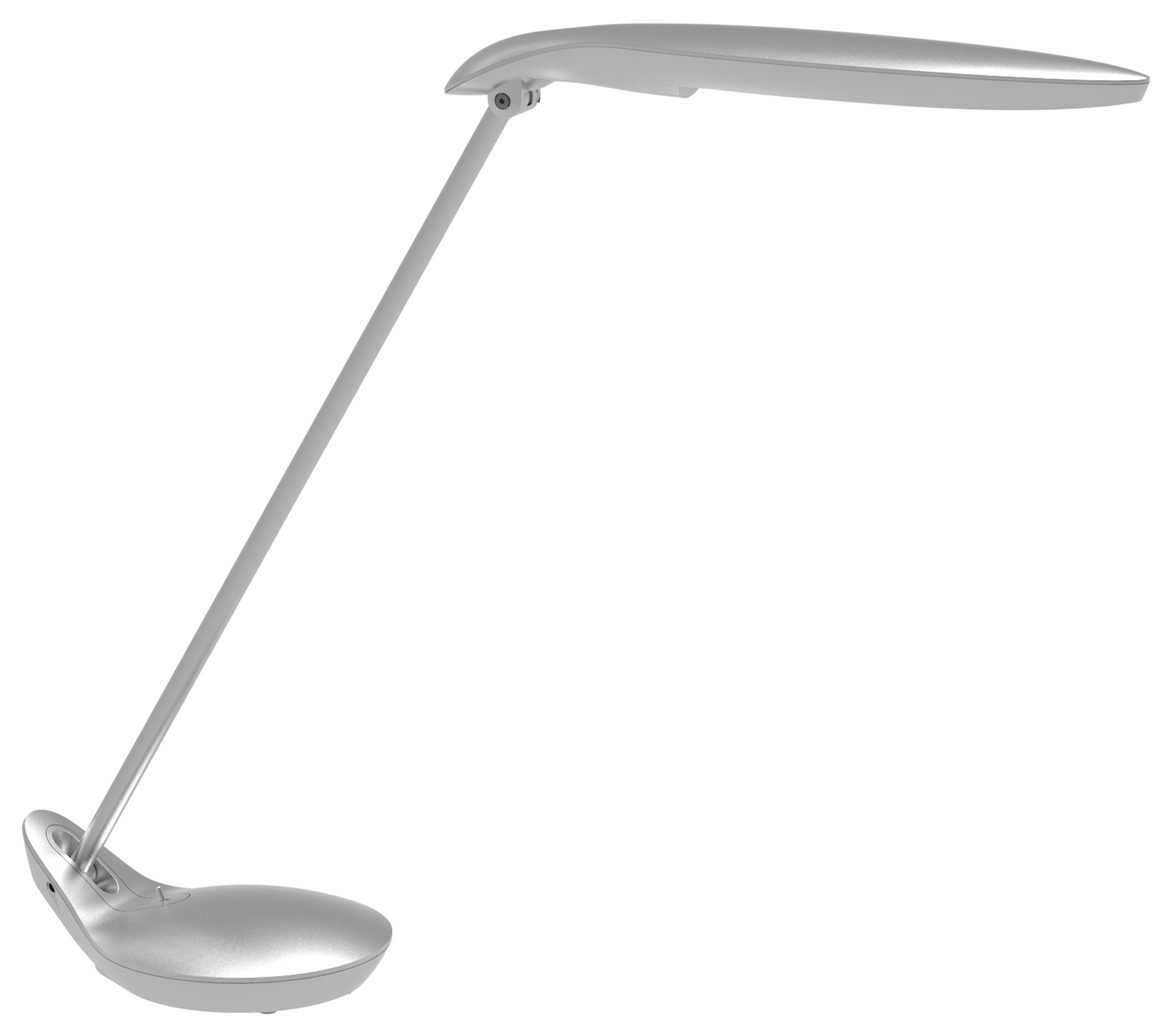 Alba Lampe de bureau Poppins - Led intégrée - 5W - Bras et tête articulés - Gris Métal