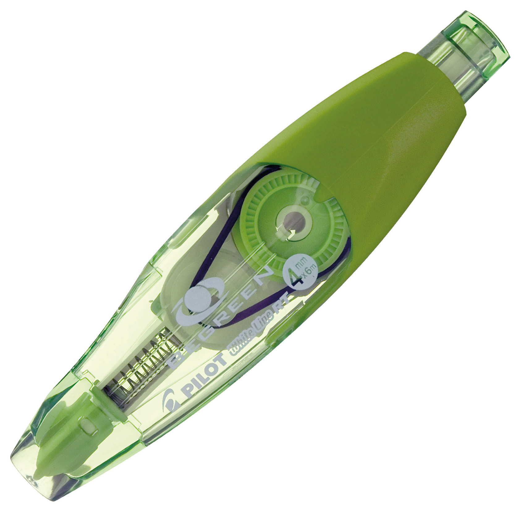 Pilot Begreen Roller de correction rechargeable Begreen White Line RT 4,2mm x 6m Vert translucide