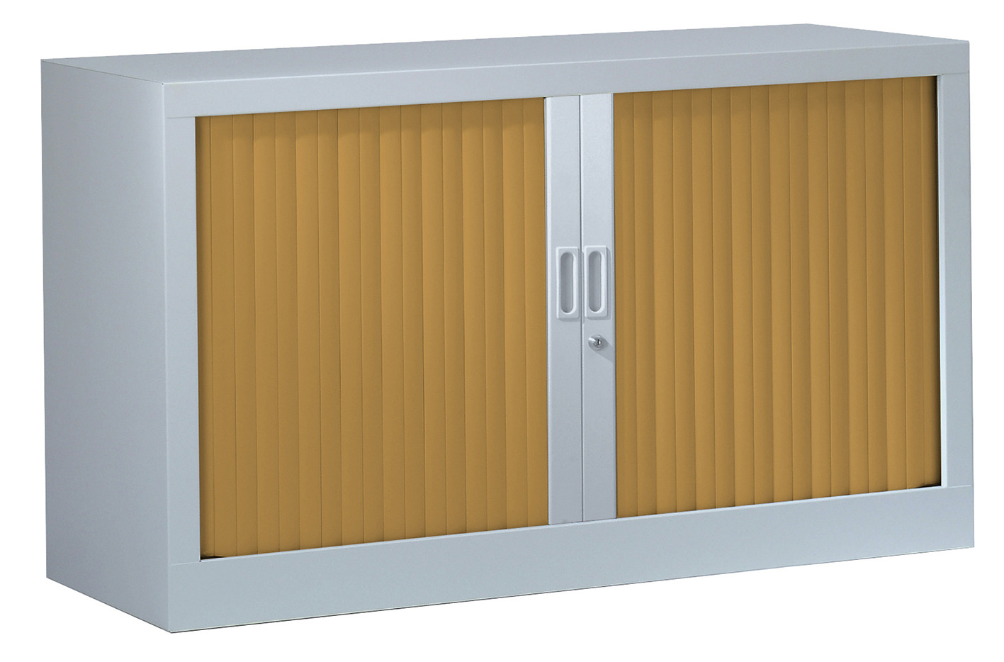 Armoire+à+rideaux+metal+monobloc+Generic+-+H.69,5+x+L.120+cm+-+Corps+Aluminium+-+Rideaux+Hetre