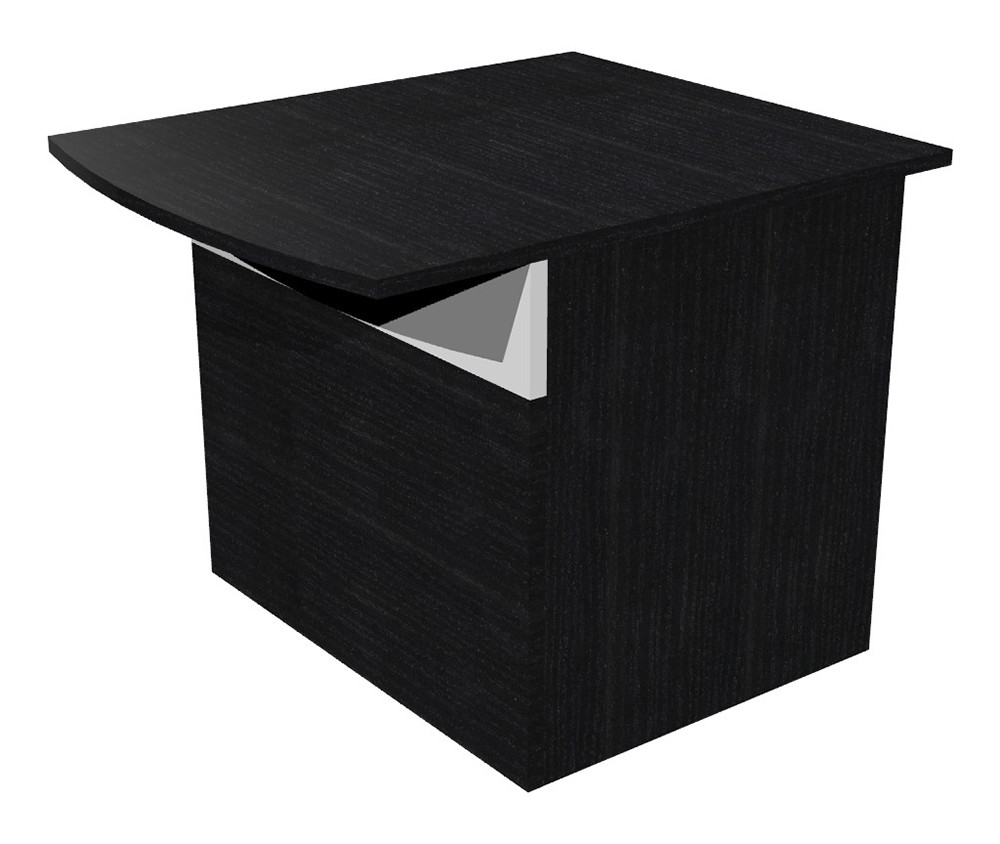 Module bas de banque d'accueil OLA - L.80 cm - Noir