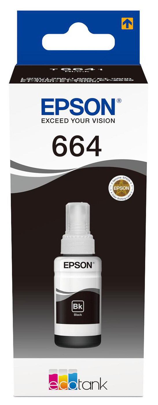 Epson 664 Recharge d'encre originale EcoTank C13T664140 - Noir