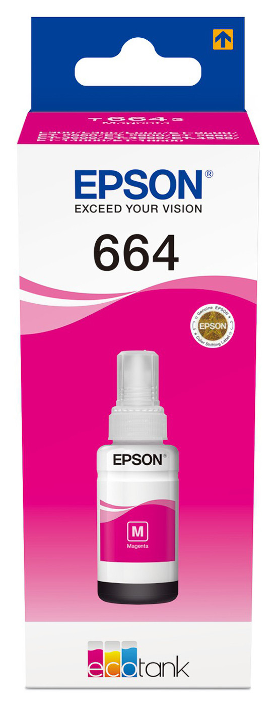 Epson 664 Recharge d'encre originale EcoTank C13T664340 - Magenta