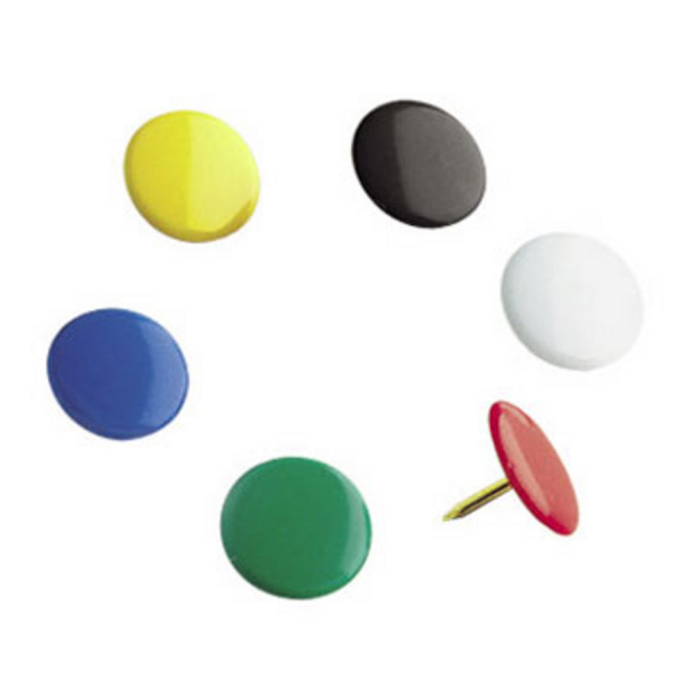 RAJA Bote de 100 punaises  - Coloris assortis