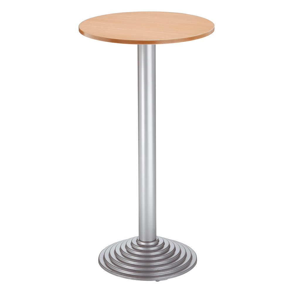 Guridon CAFETERIA pied fonte H. 110 cm - Plateau Htre - Pied Aluminium