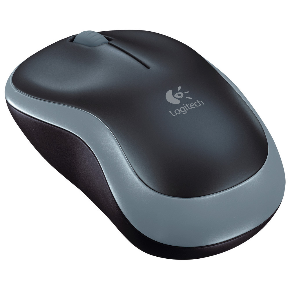 Logitech M185 - Souris  optique ambidextre 3 boutons sans fil - USB - Noir